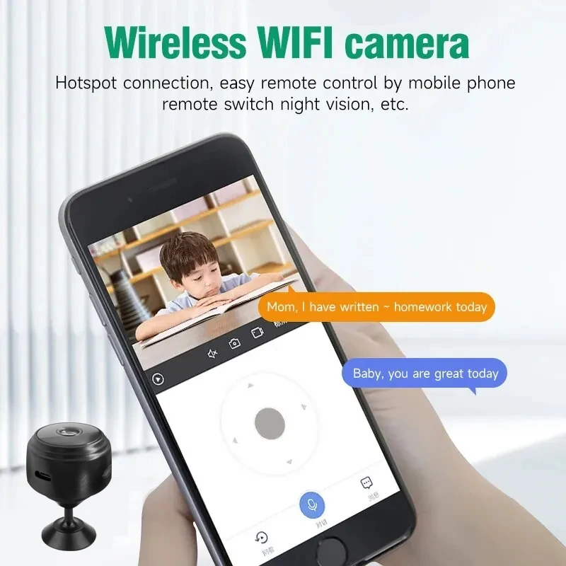 A9 HD Wifi Smart Monitor Surveillance Cameras Sensor Camcorder Web Video Home Safety Wireless Security - Image 4